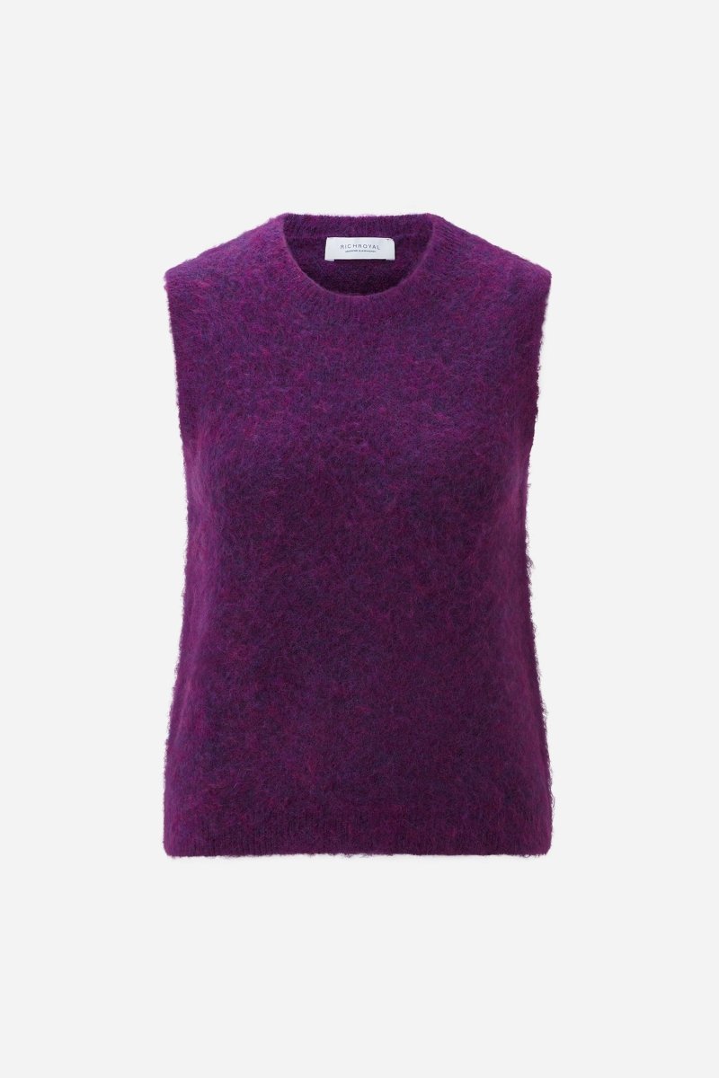 Mohair-Pullunder mit Rundhalsausschnitt-Rich & Royal
