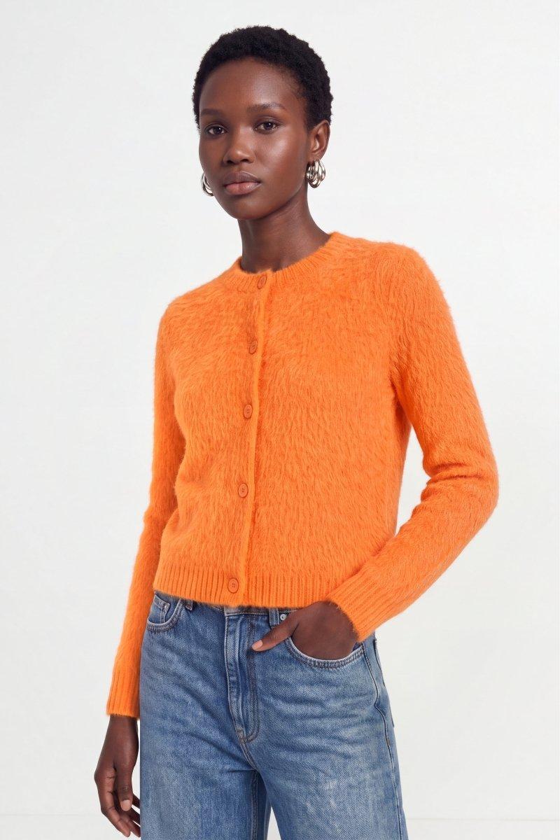 Flauschiger Mohair-Cardigan-Rich & Royal