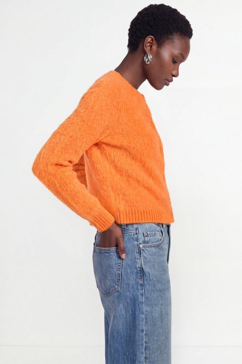 Flauschiger Mohair-Cardigan-Rich & Royal