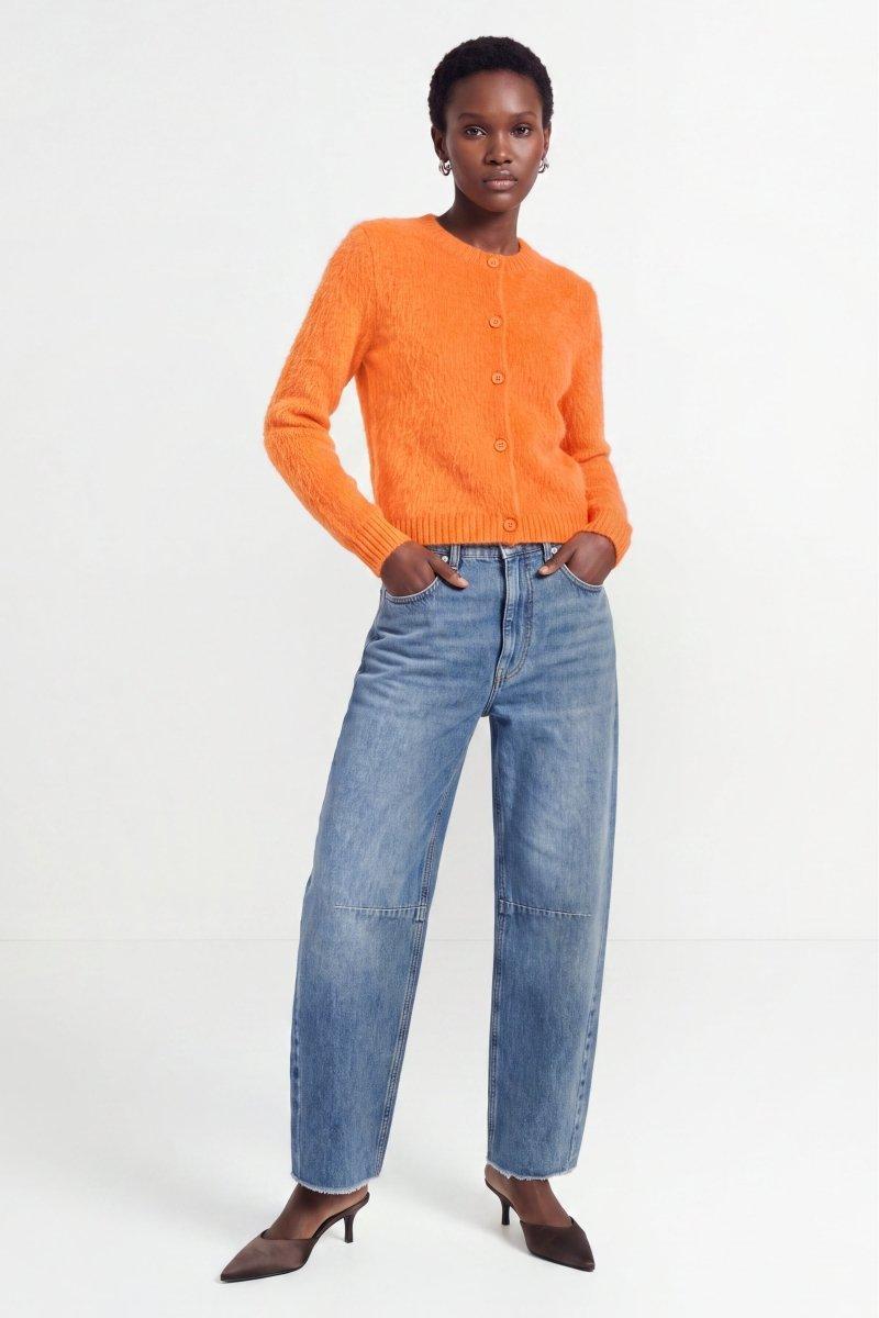 Flauschiger Mohair-Cardigan-Rich & Royal