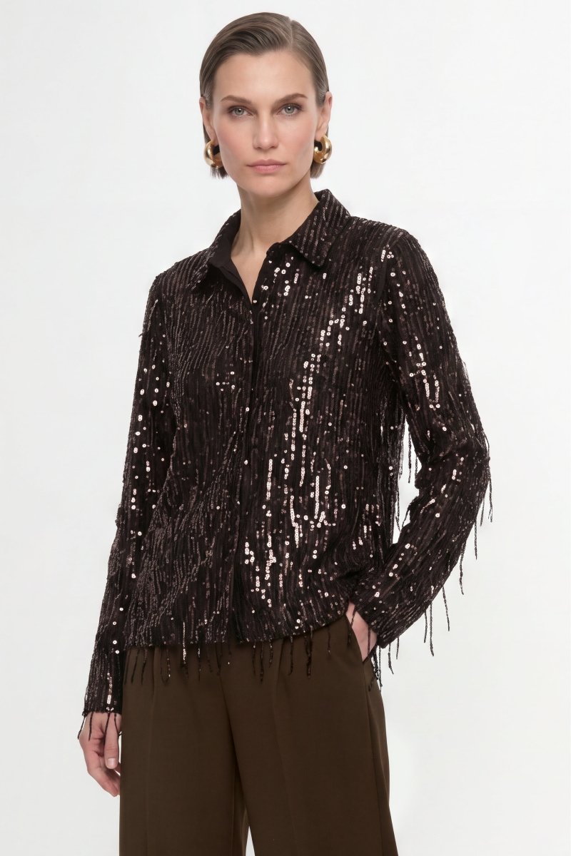 Pailletten-Hemdbluse-Rich & Royal