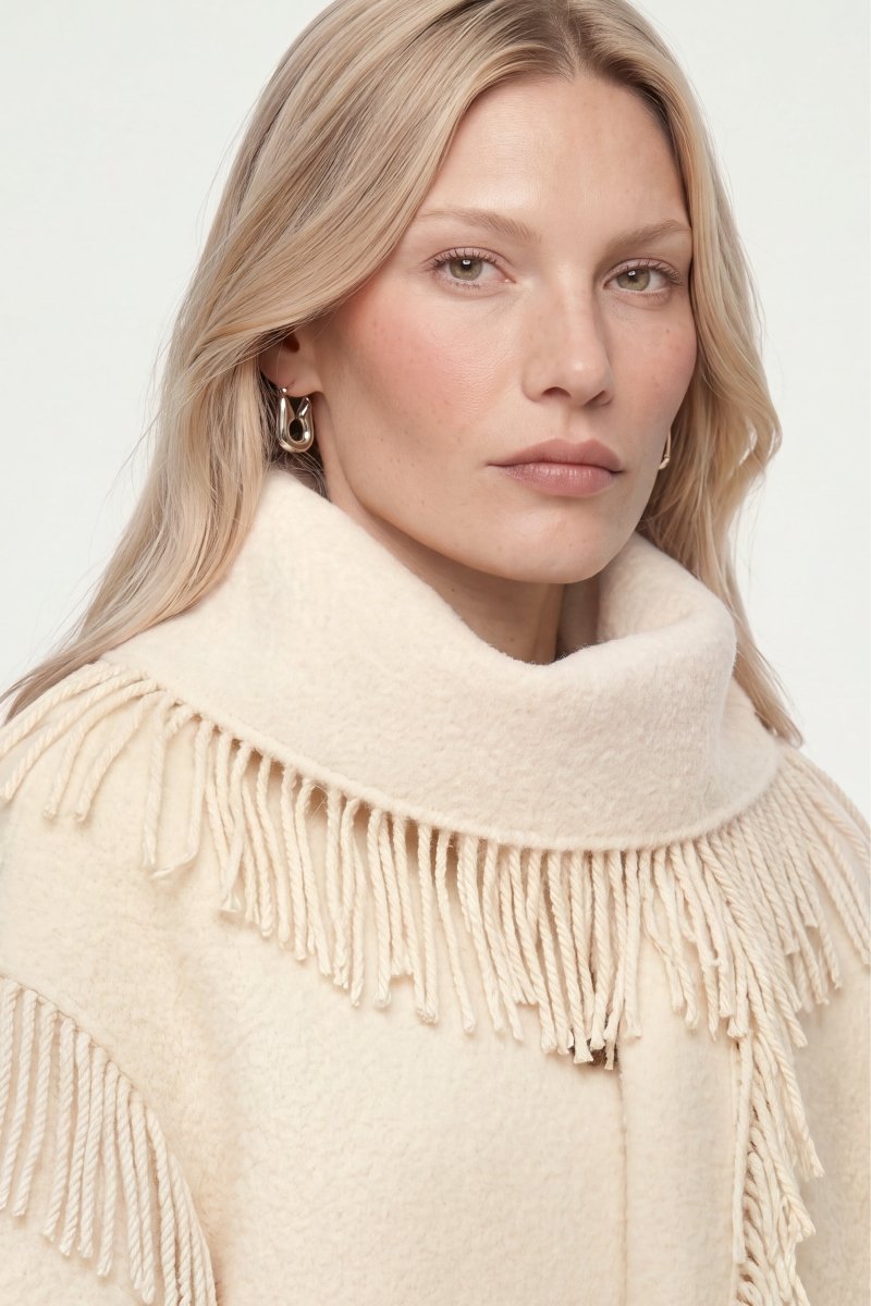 Fransenjacke mit Schalkragen-Rich & Royal