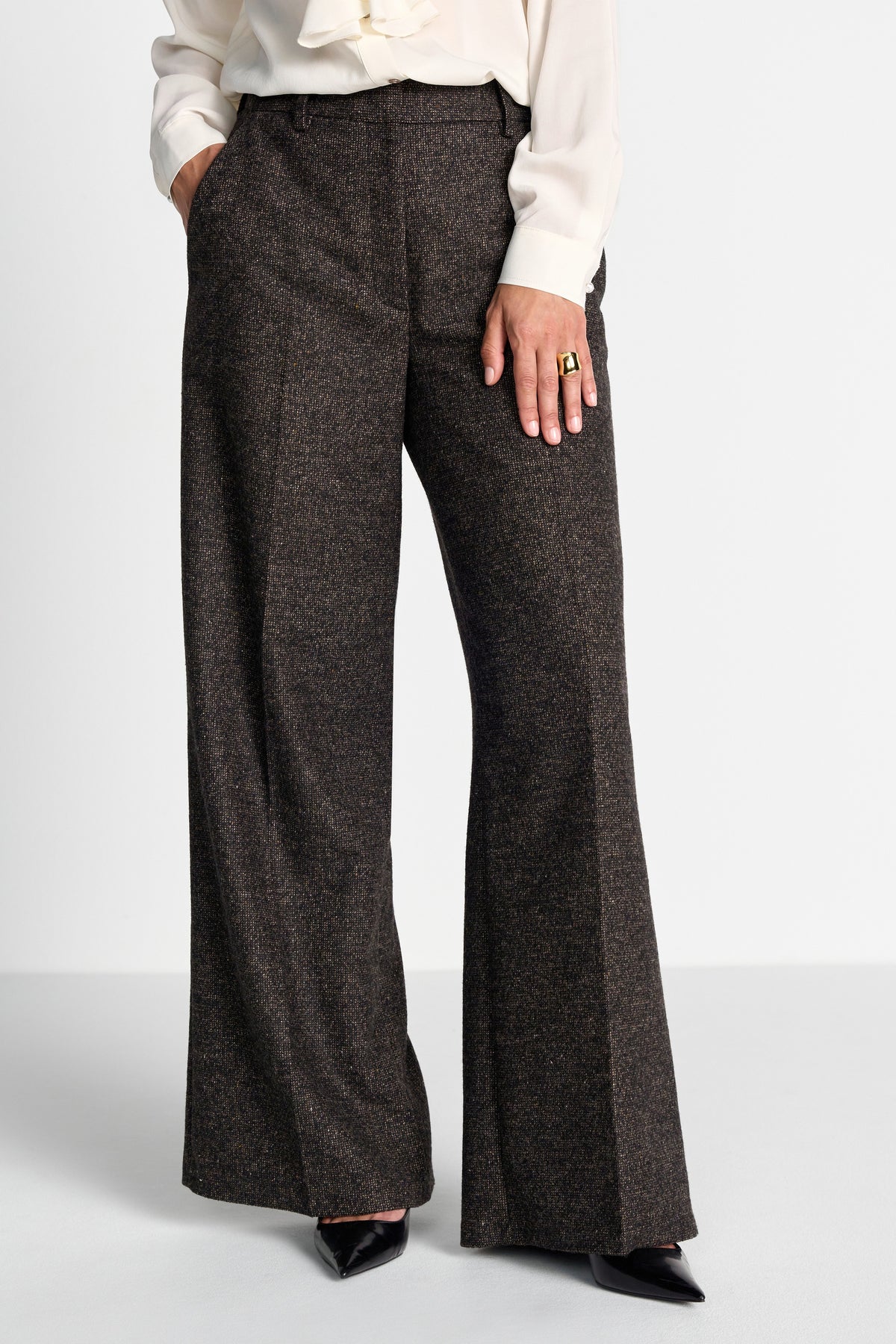 Stoffhose in Tweed-Optik-Rich & Royal