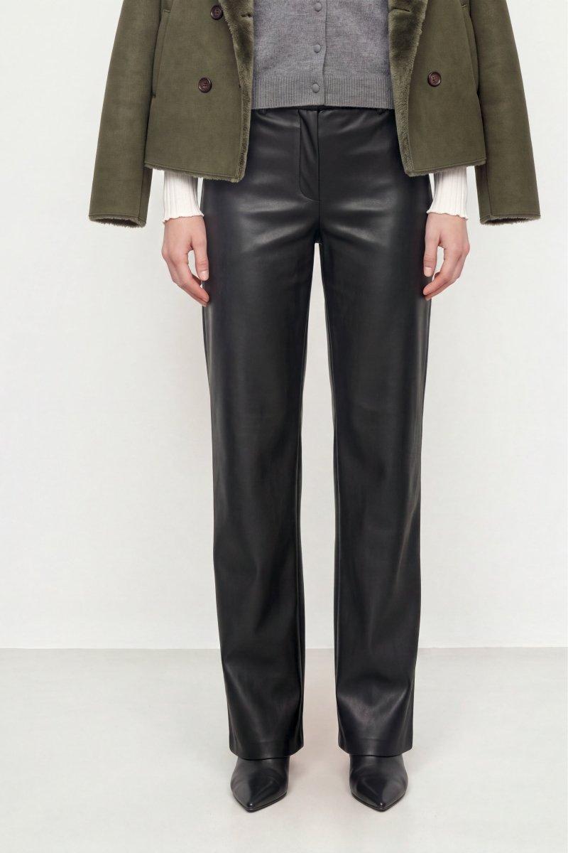 Straight-Leg-Hose in Lederoptik-Rich & Royal