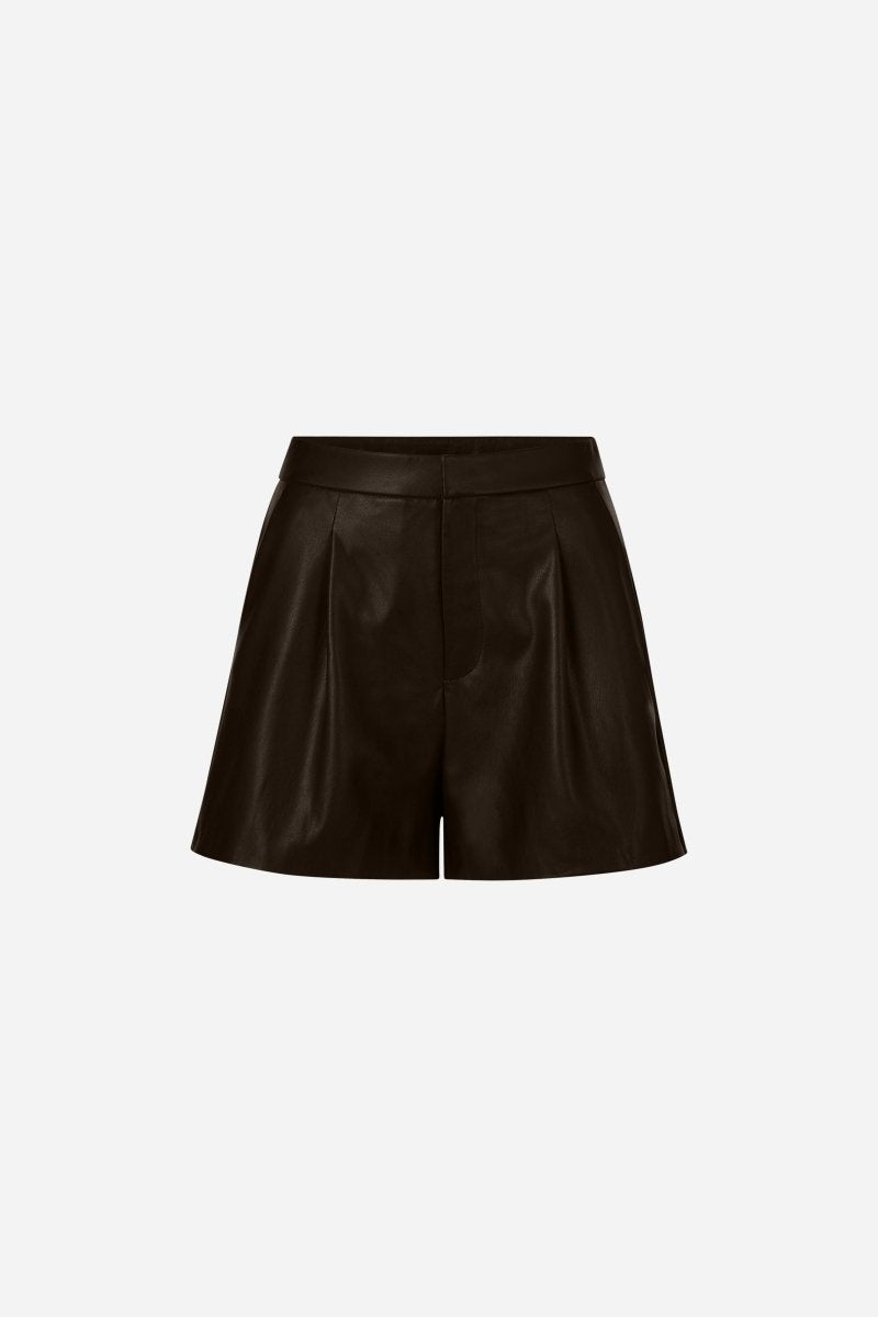 Shorts in Lederoptik-Rich & Royal