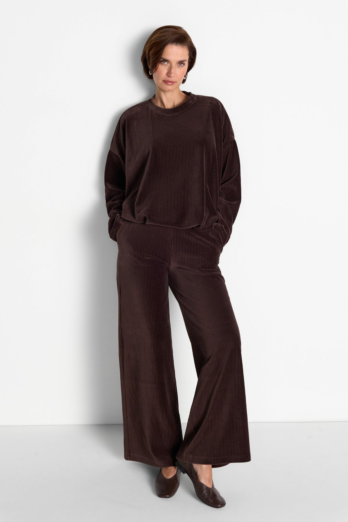 Cord-Pullover im Oversized-Fit-Rich & Royal