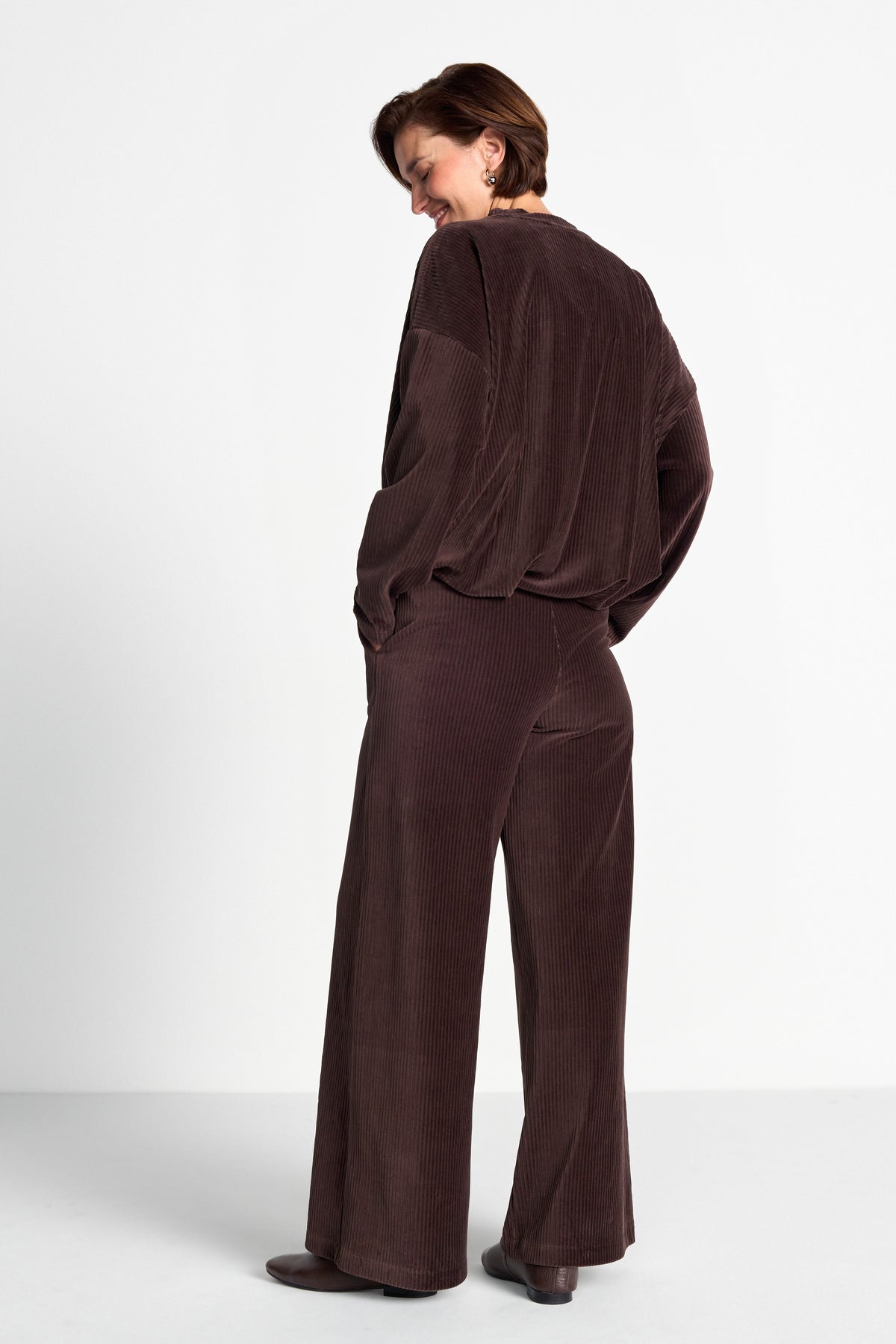 Cord-Pullover im Oversized-Fit-Rich & Royal