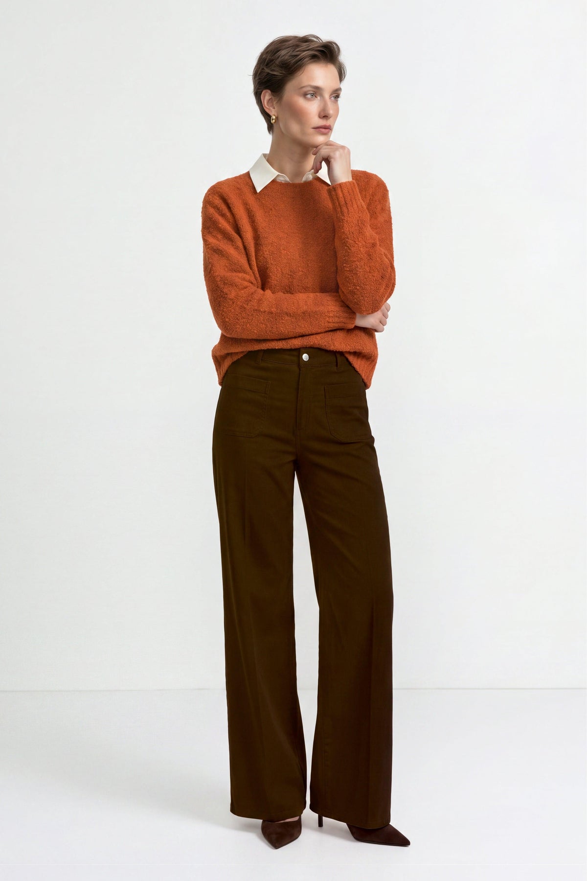 Bouclé-Strickpullover-Rich & Royal