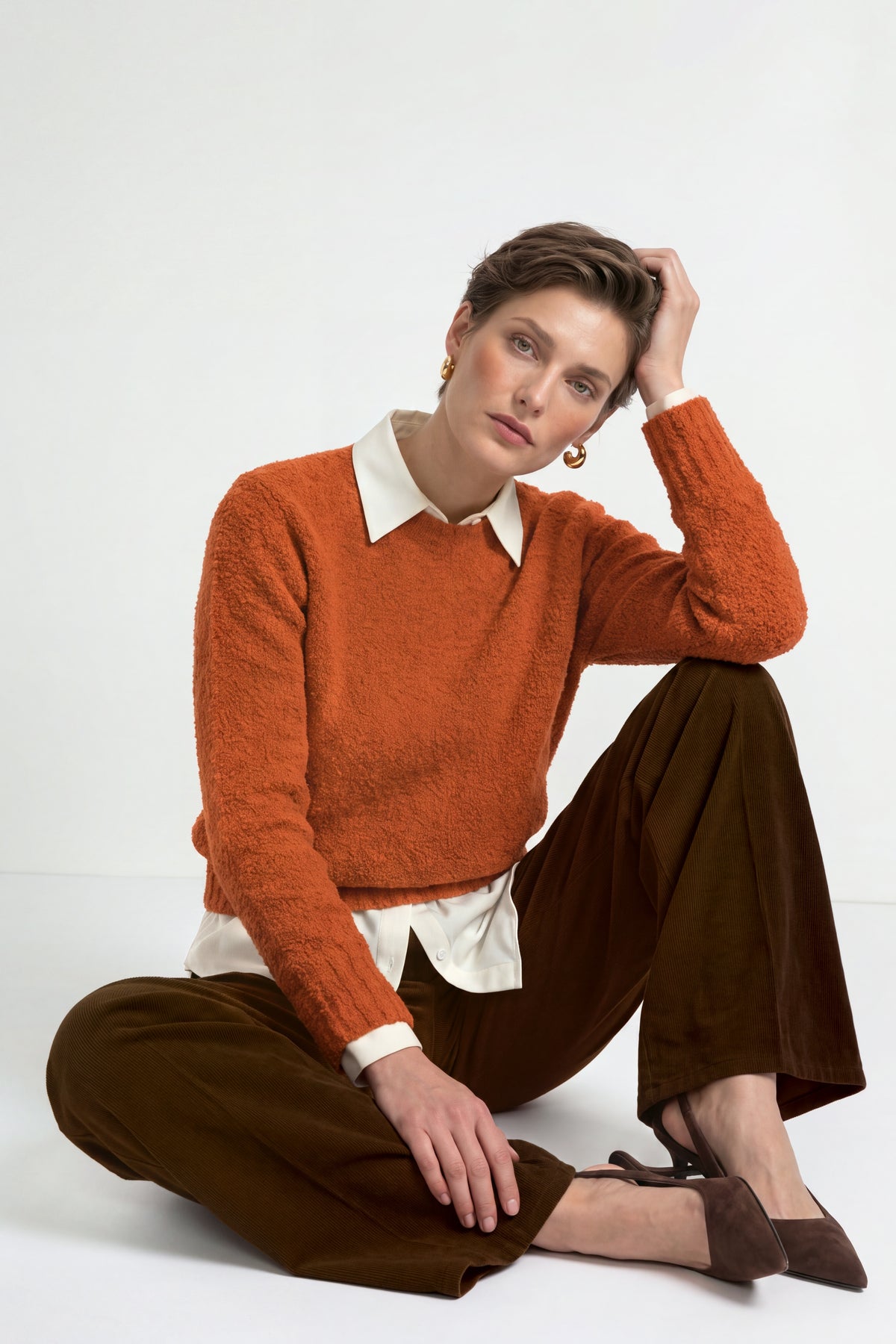 Bouclé-Strickpullover