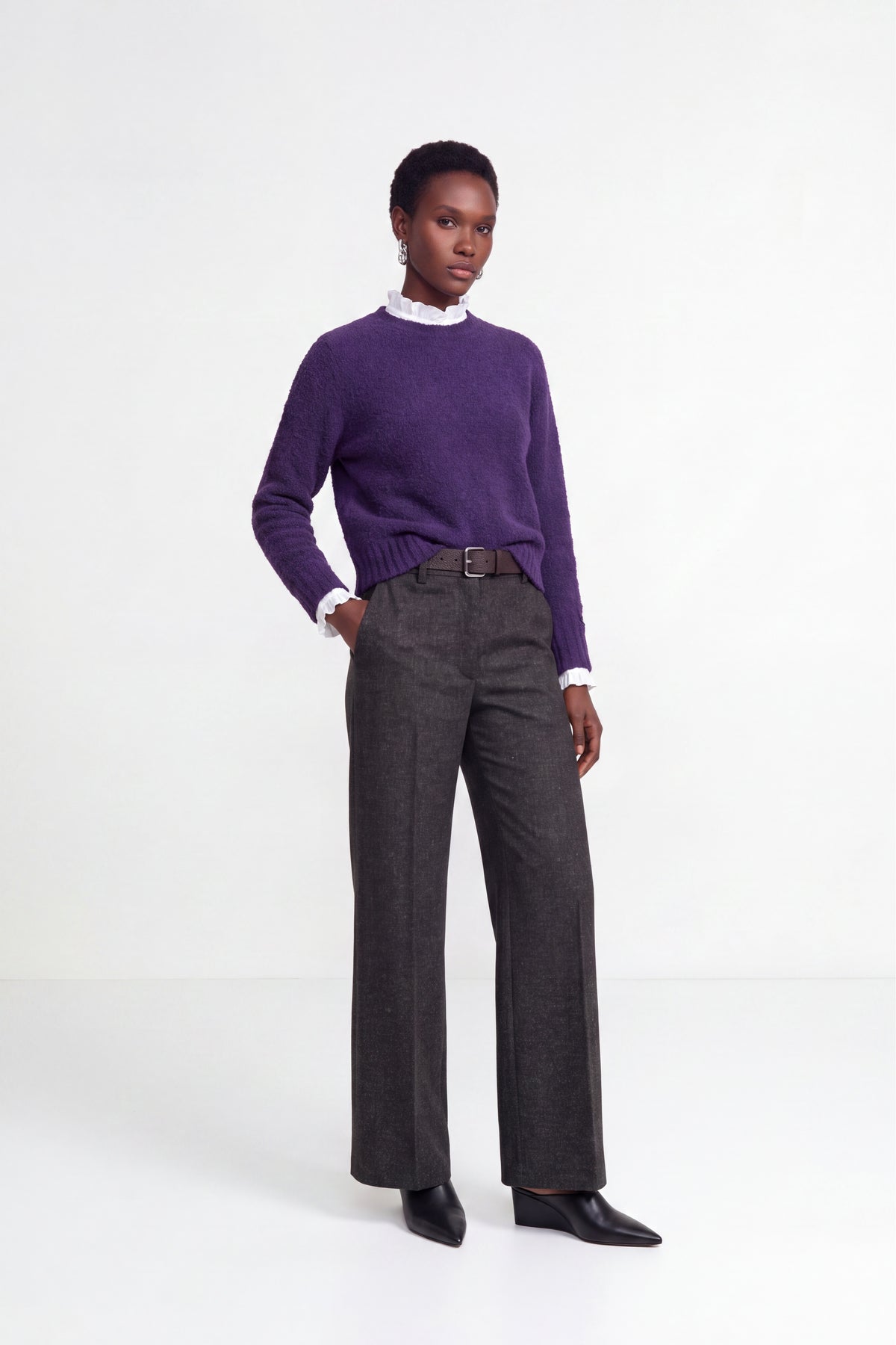Bouclé-Strickpullover-Rich & Royal