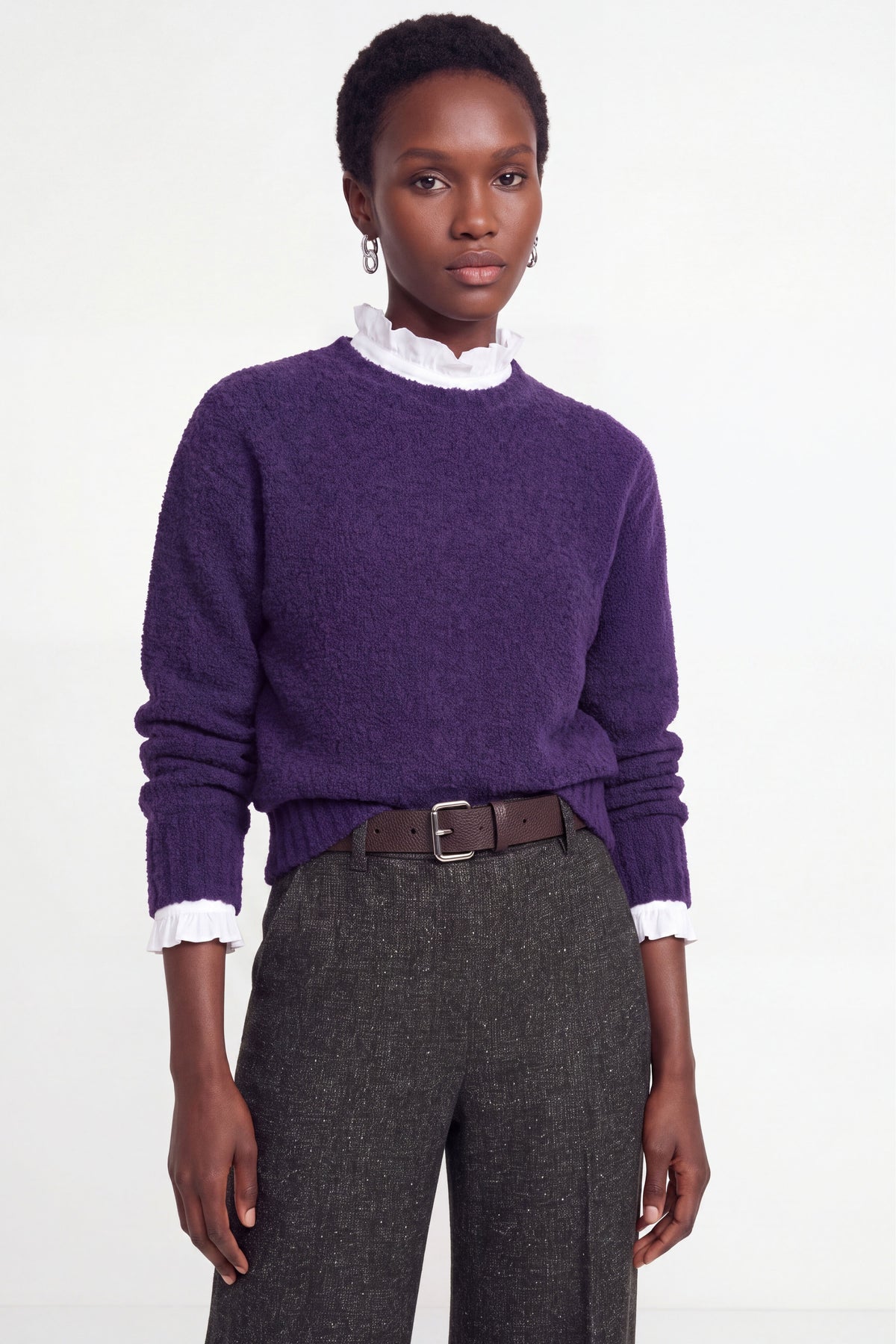 Bouclé-Strickpullover