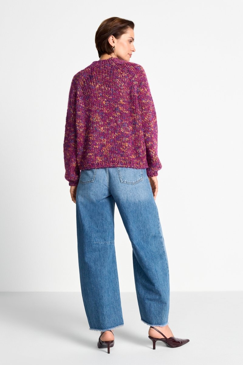 Grobstrickpullover mit Mouliné-Effekt-Rich & Royal