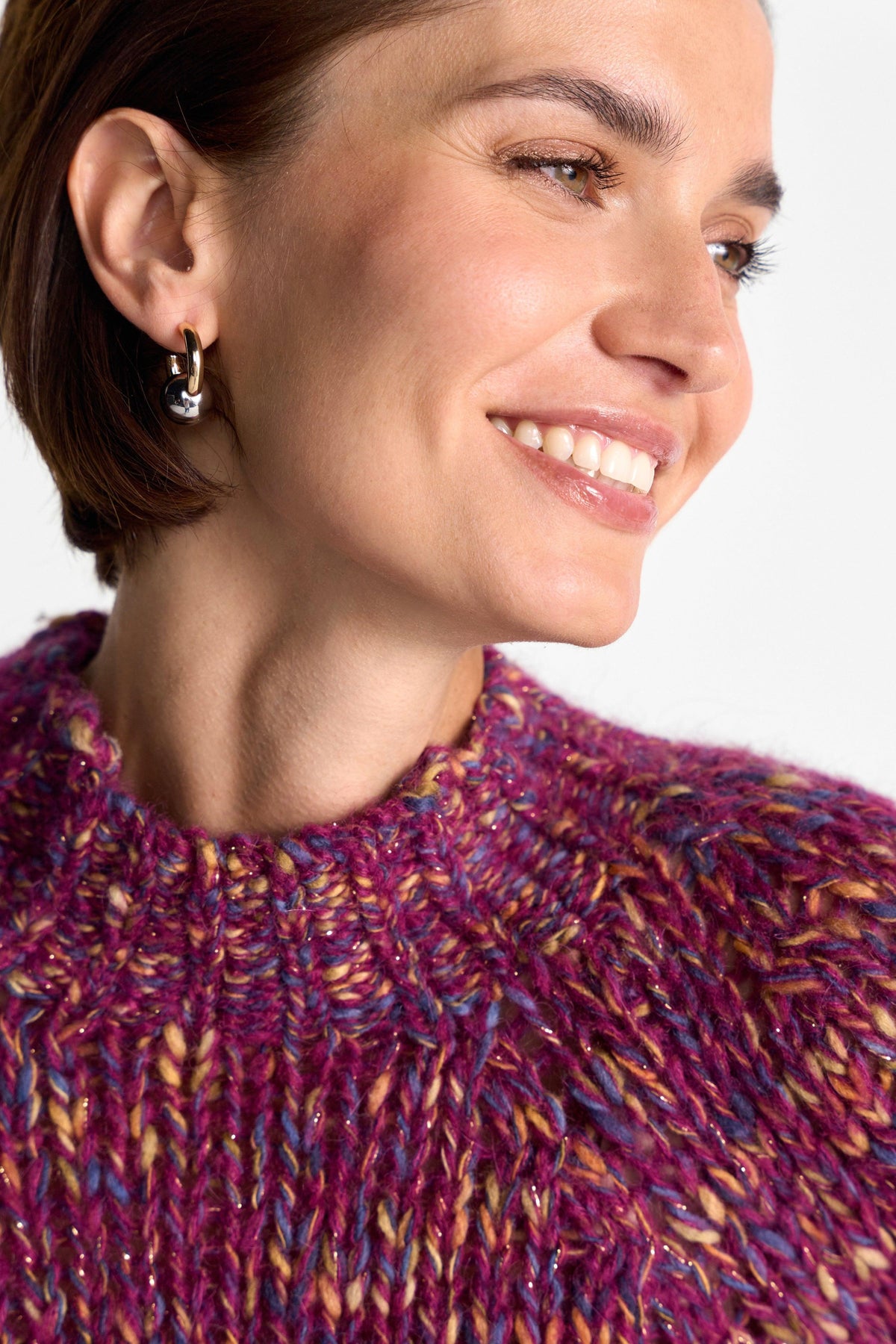 Grobstrickpullover mit Mouliné-Effekt-Rich & Royal