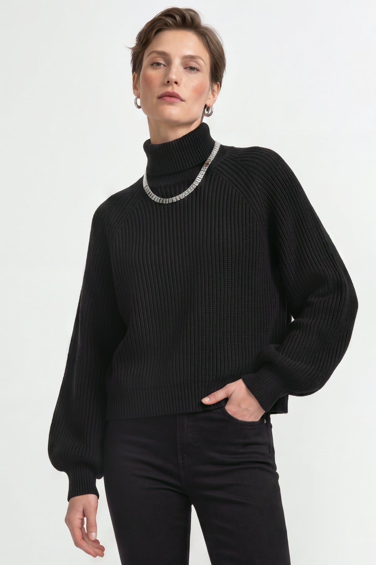 Rippstrick-Rollkragenpullover-Rich & Royal