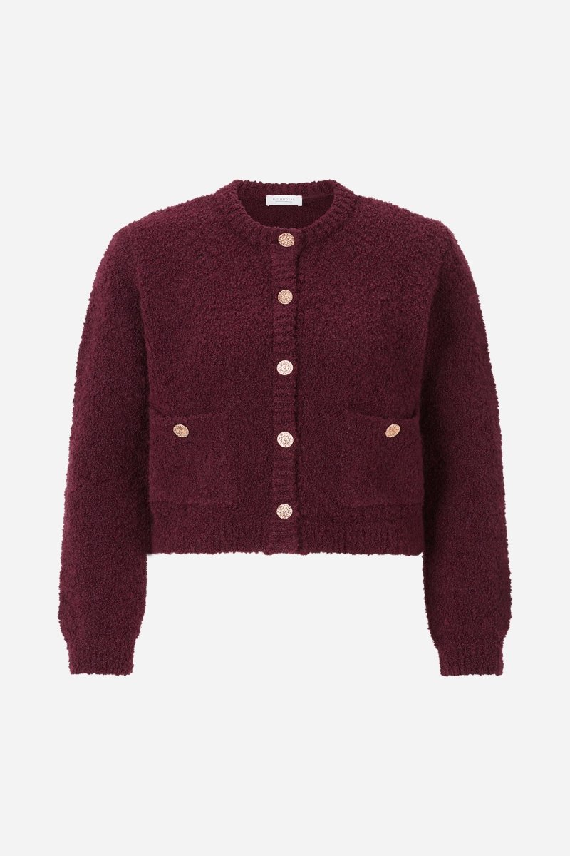 Bouclé-Cardigan mit Knopfleiste-Rich & Royal
