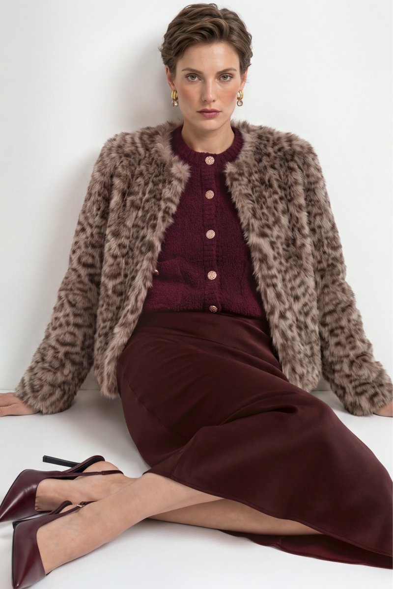Bouclé-Cardigan mit Knopfleiste-Rich & Royal