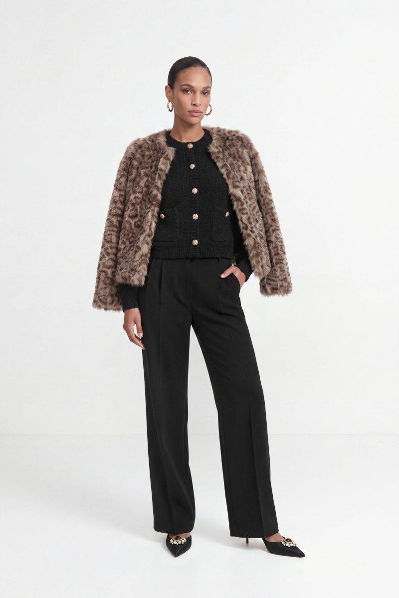 Bouclé-Cardigan mit Knopfleiste-Rich & Royal