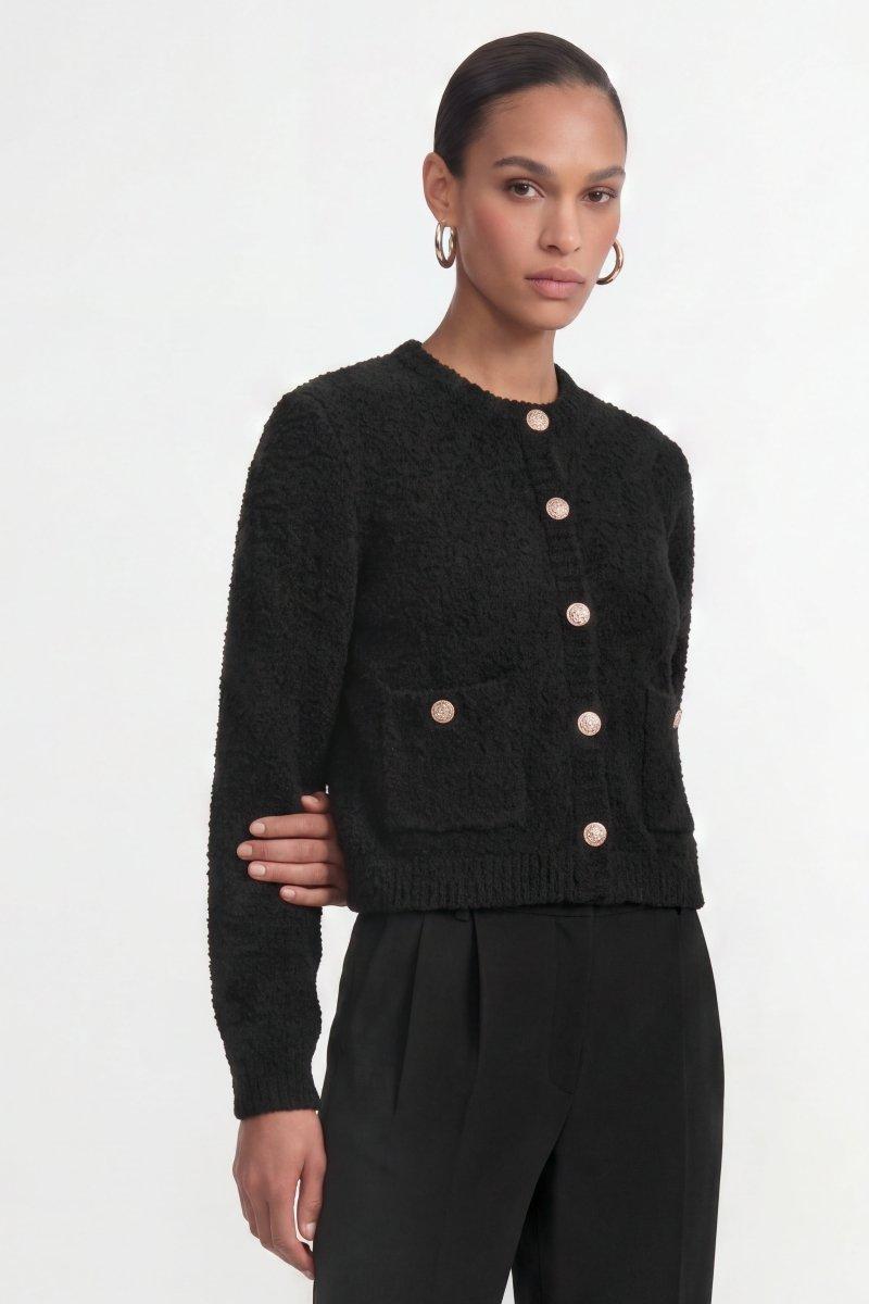 Bouclé-Cardigan mit Knopfleiste-Rich & Royal