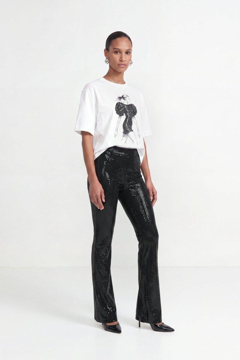 Baumwoll-T-Shirt mit Frontprint-Rich & Royal