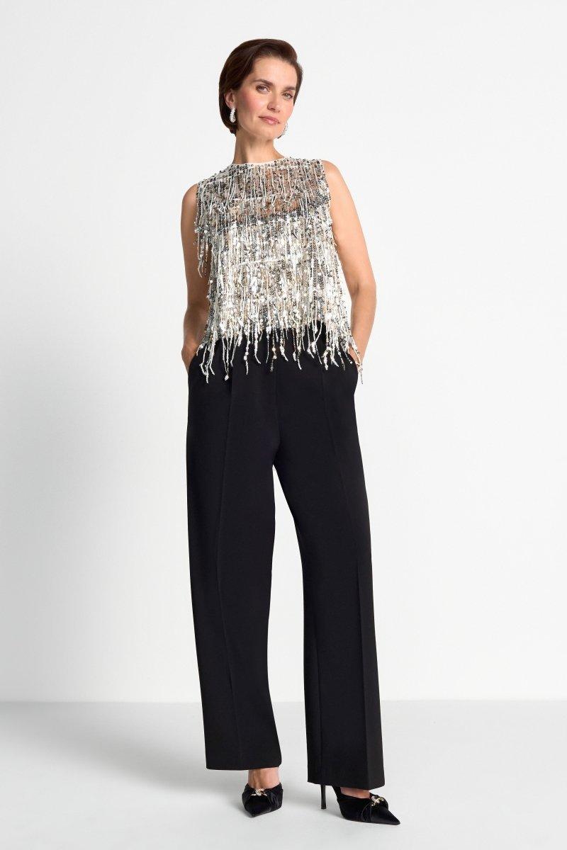 Bundfaltenhose mit weitem Bein-Rich & Royal