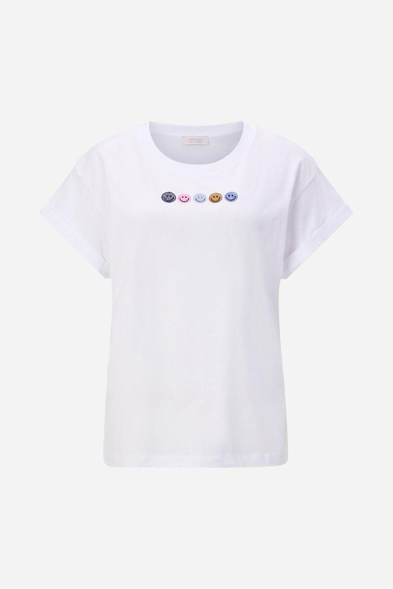 Weißes T-Shirt aus Baumwolle-Rich & Royal