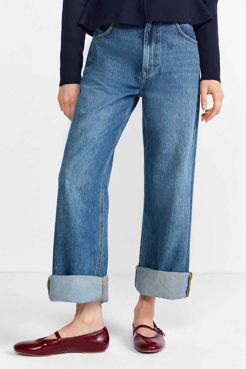 Weite High-Waist-Jeans-Rich & Royal