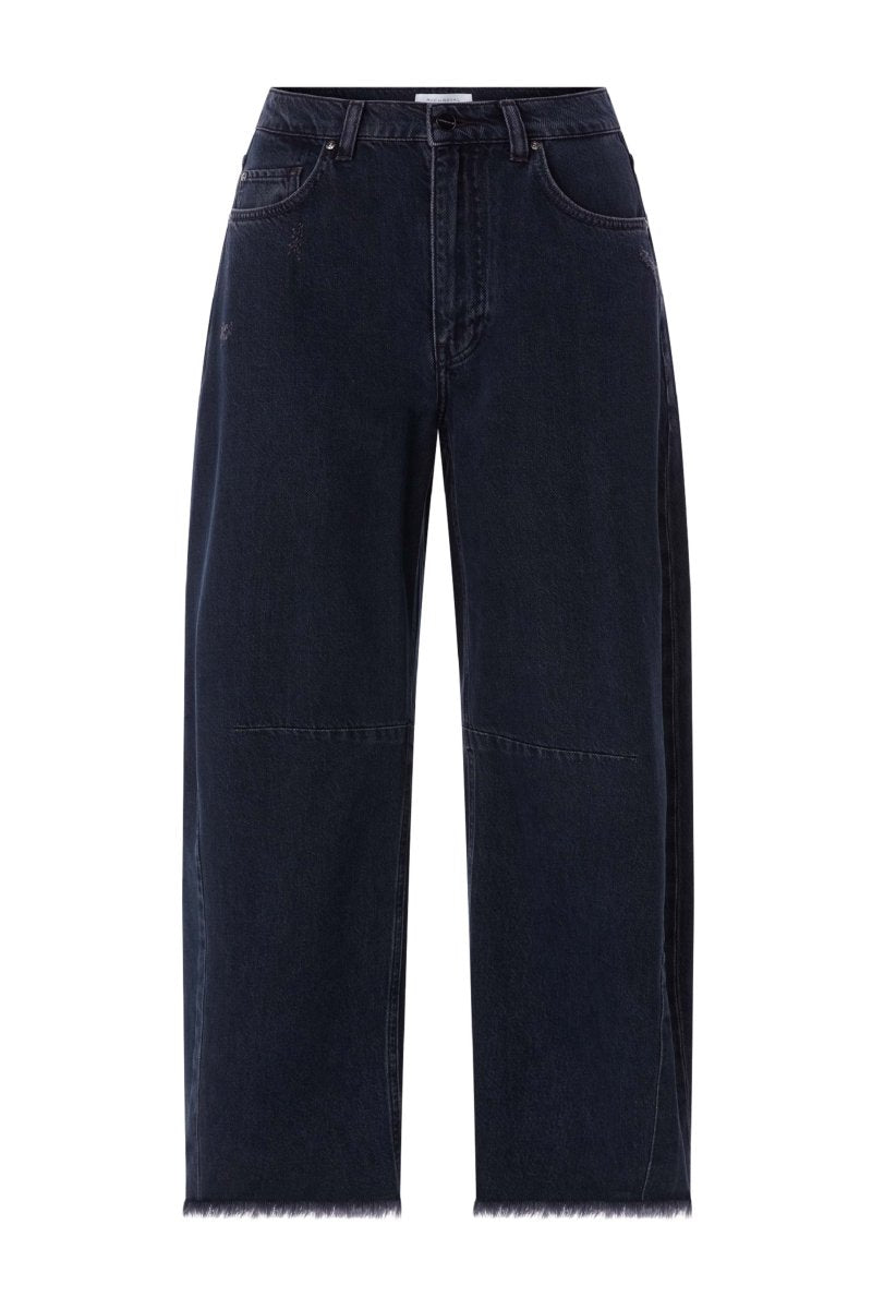 Cropped-Jeans mit Fransensaum-Rich & Royal