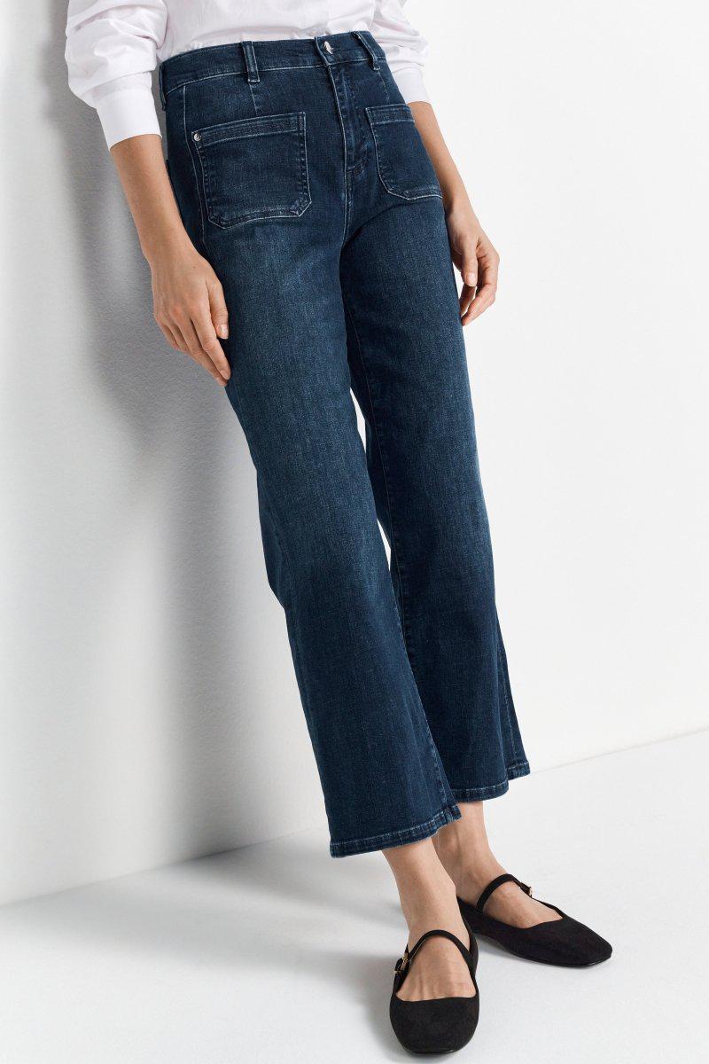 Cropped-Jeans mit geradem Bein-Rich & Royal