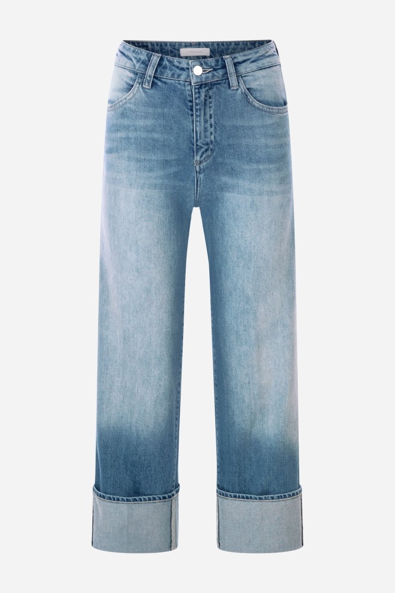 Weite Jeans mit hohem Taillenbund-Rich & Royal