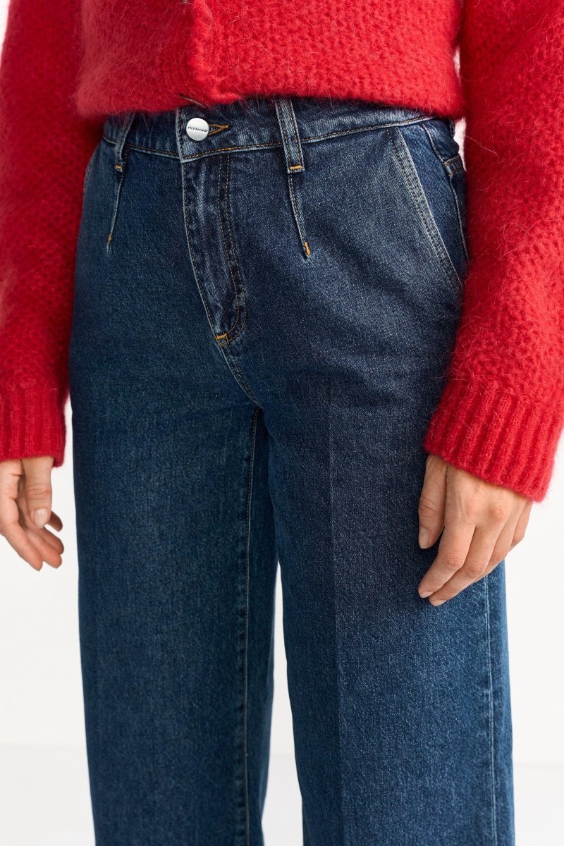 Cropped-Jeans mit geradem Bein-Rich & Royal