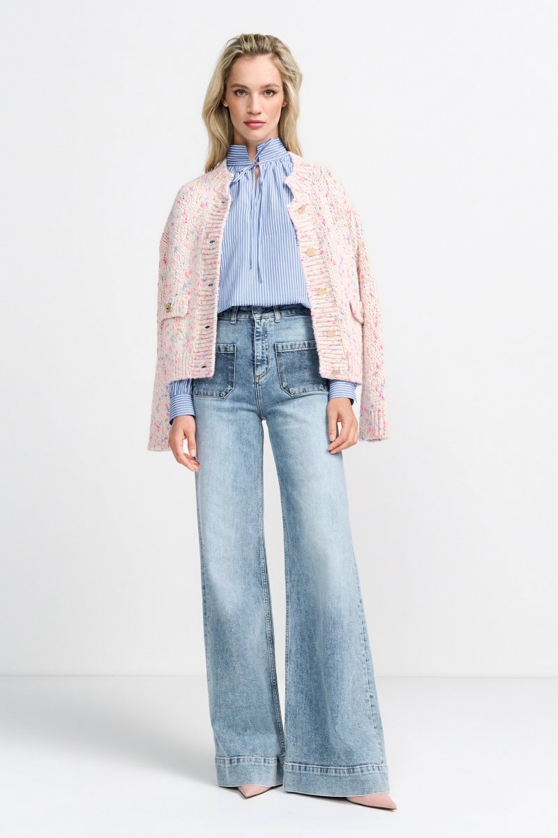 Wide Leg Denim mit hoher Taille-Rich & Royal