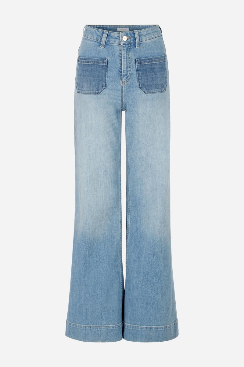 Wide Leg Denim mit hoher Taille-Rich & Royal