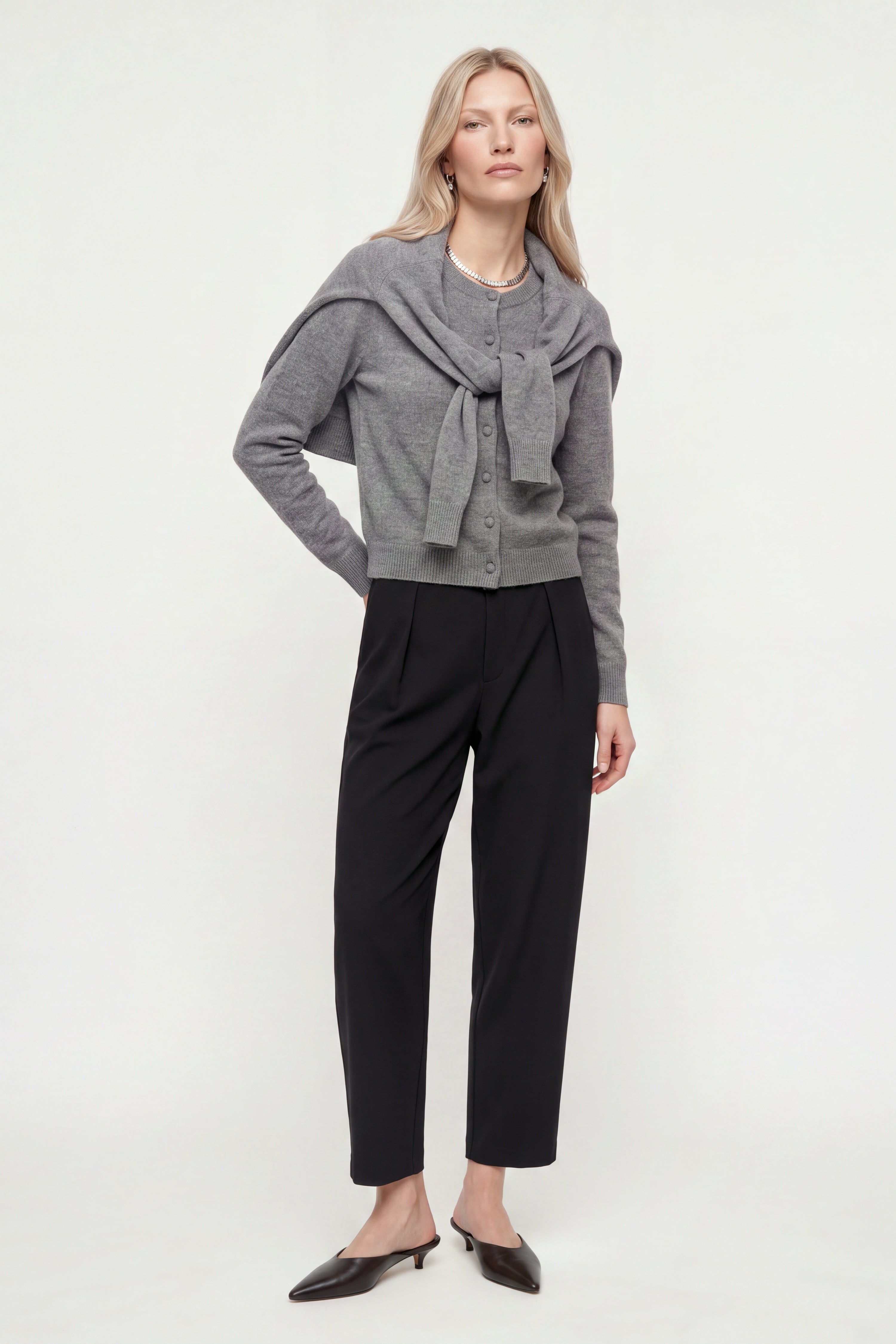 Barrel-Leg-Hose in 7/8-Länge-Rich & Royal