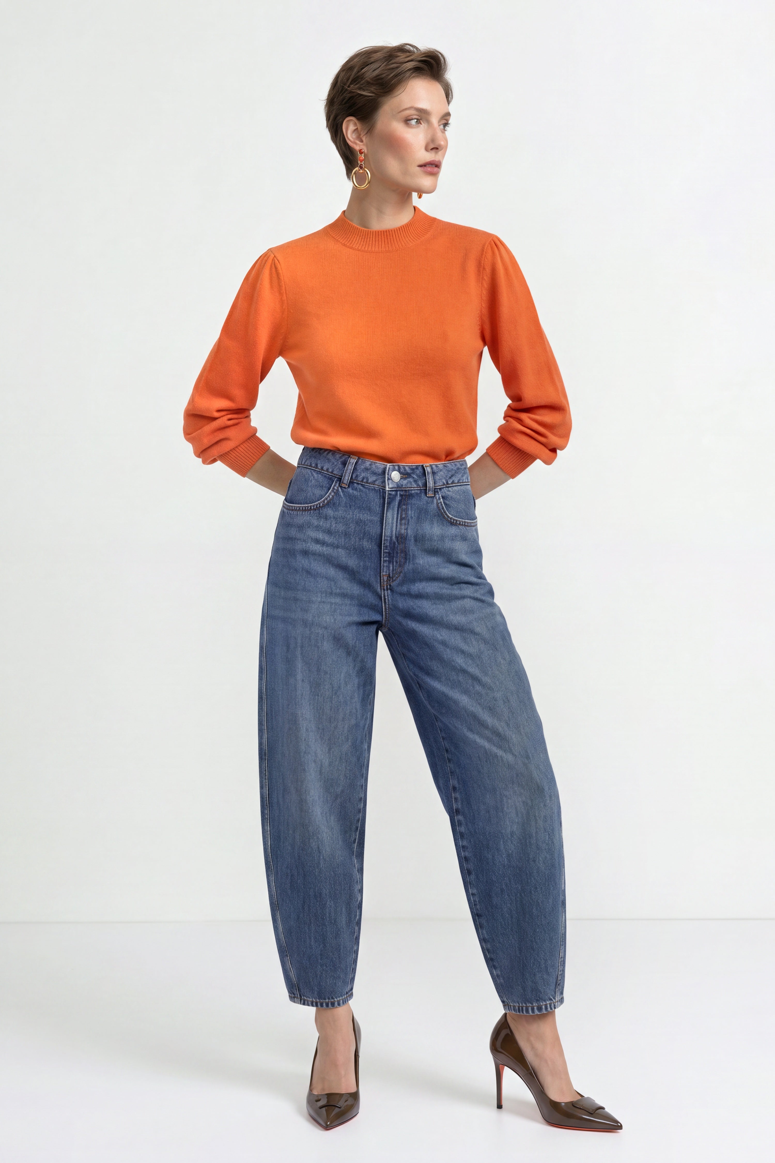 Barrel-Baumwolljeans-Rich & Royal