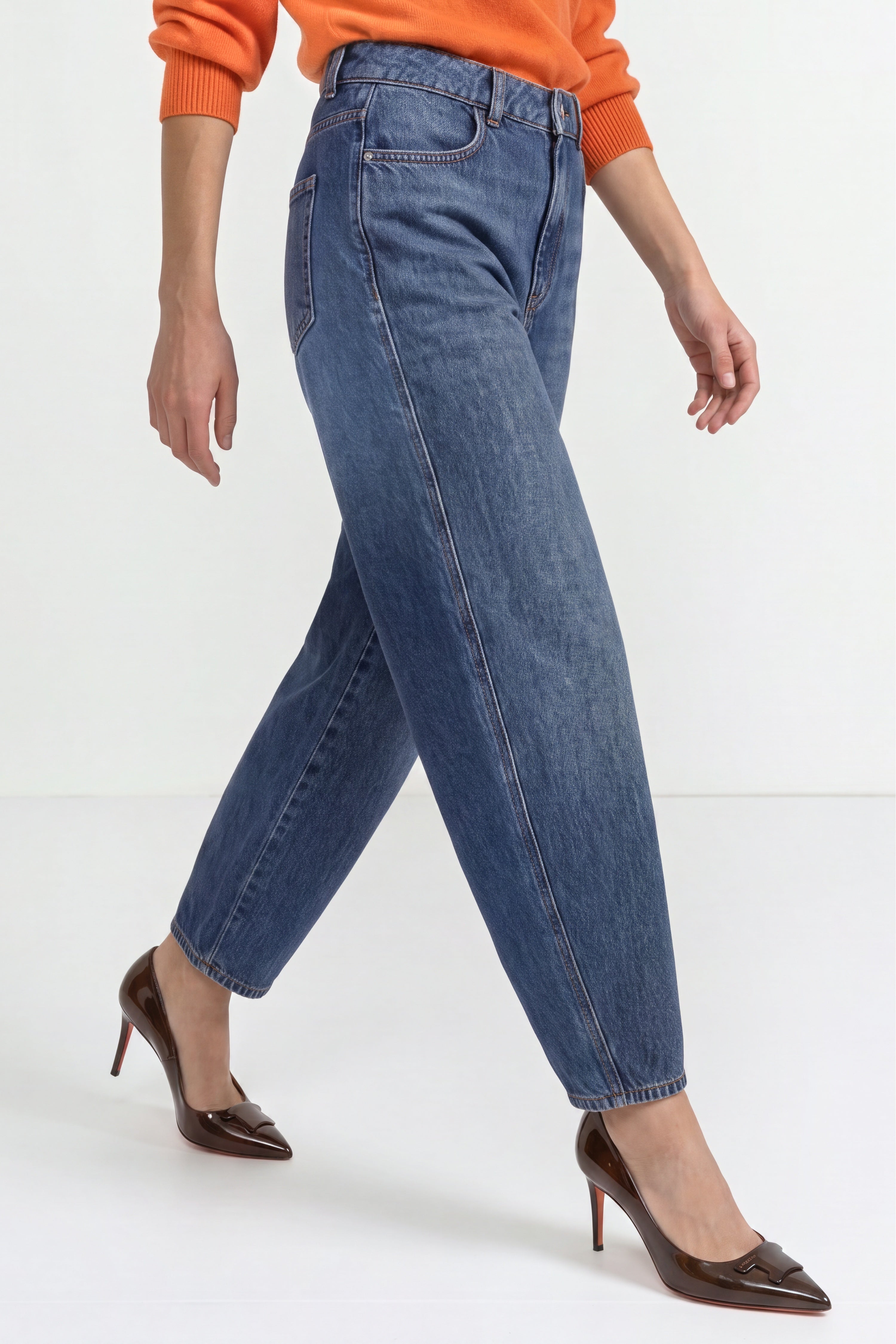Barrel-Baumwolljeans-Rich & Royal