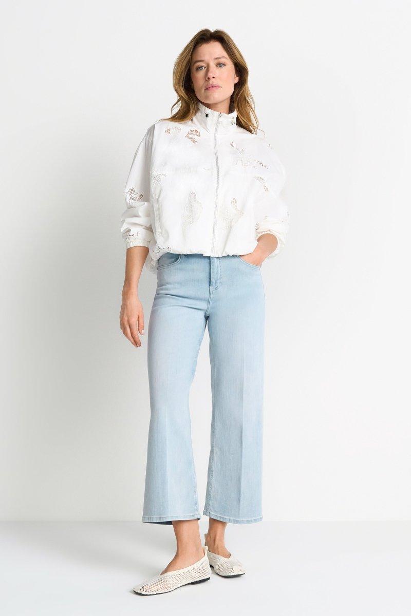 Hellblaue Wide-Leg-Jeans-Rich & Royal