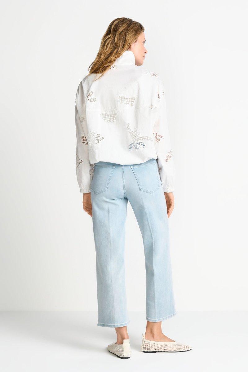 Hellblaue Wide-Leg-Jeans-Rich & Royal