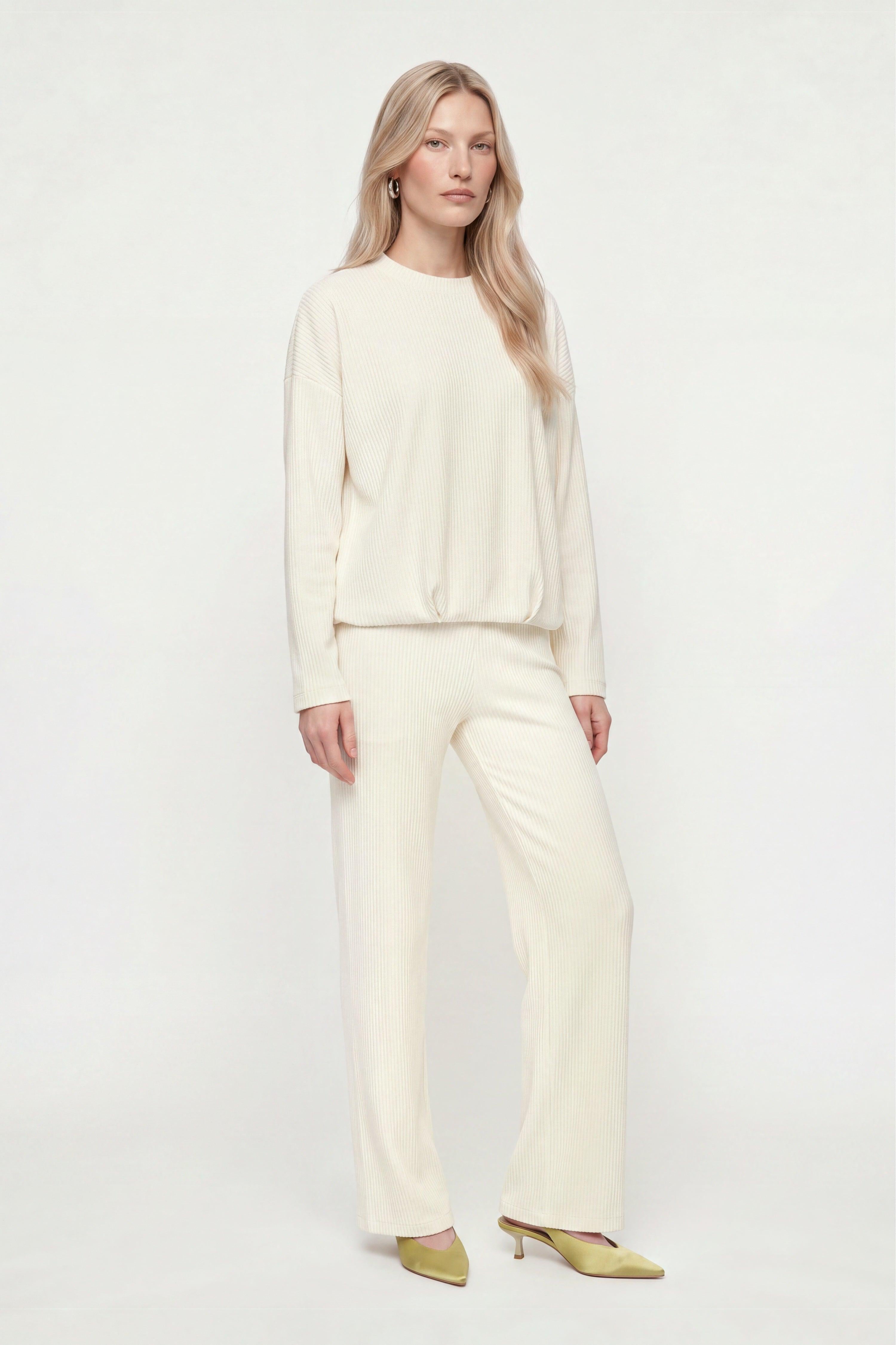 Cordpullover mit Mock-Neck-Rich & Royal