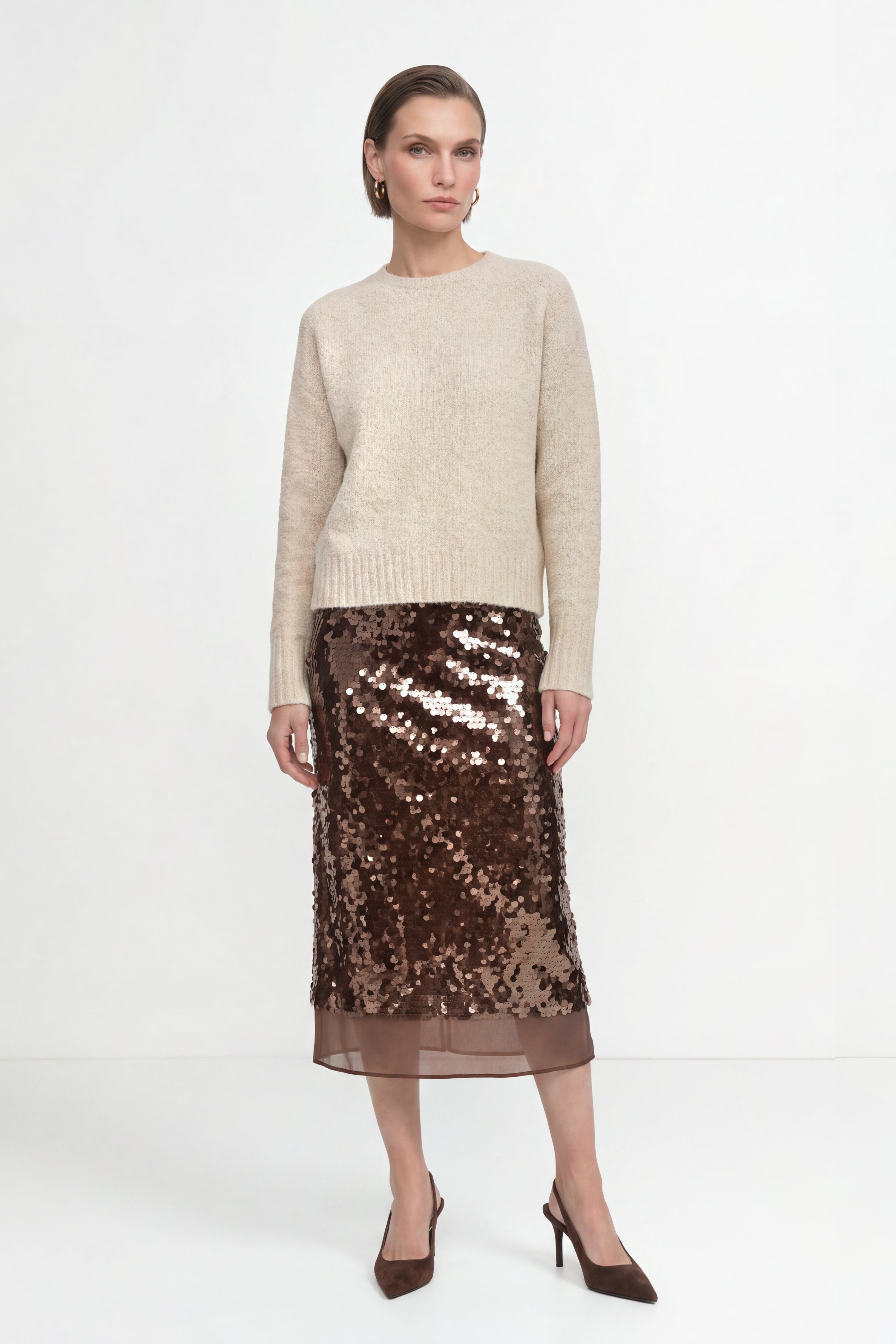 Bouclé-Pullover, cropped-Rich & Royal