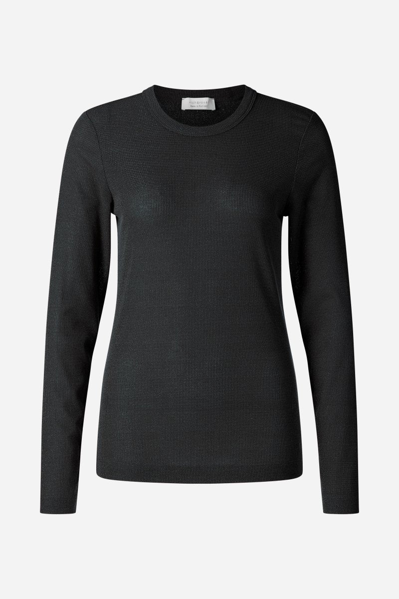 Longsleeve mit Glanzeffekt-Rich & Royal