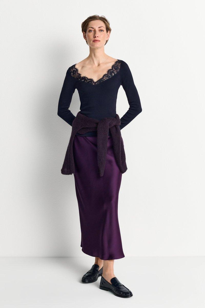 Longsleeve mit Spitze-Rich & Royal