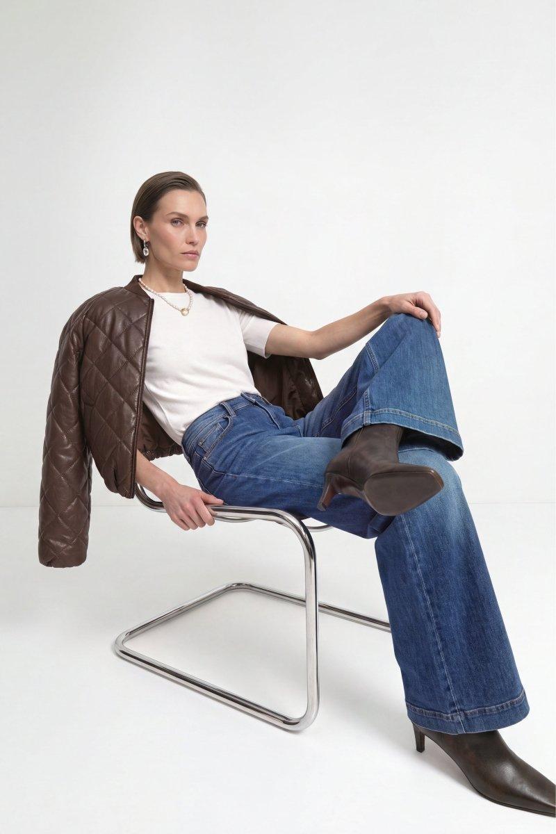 Wide Leg Denim mit hoher Taille-Rich & Royal