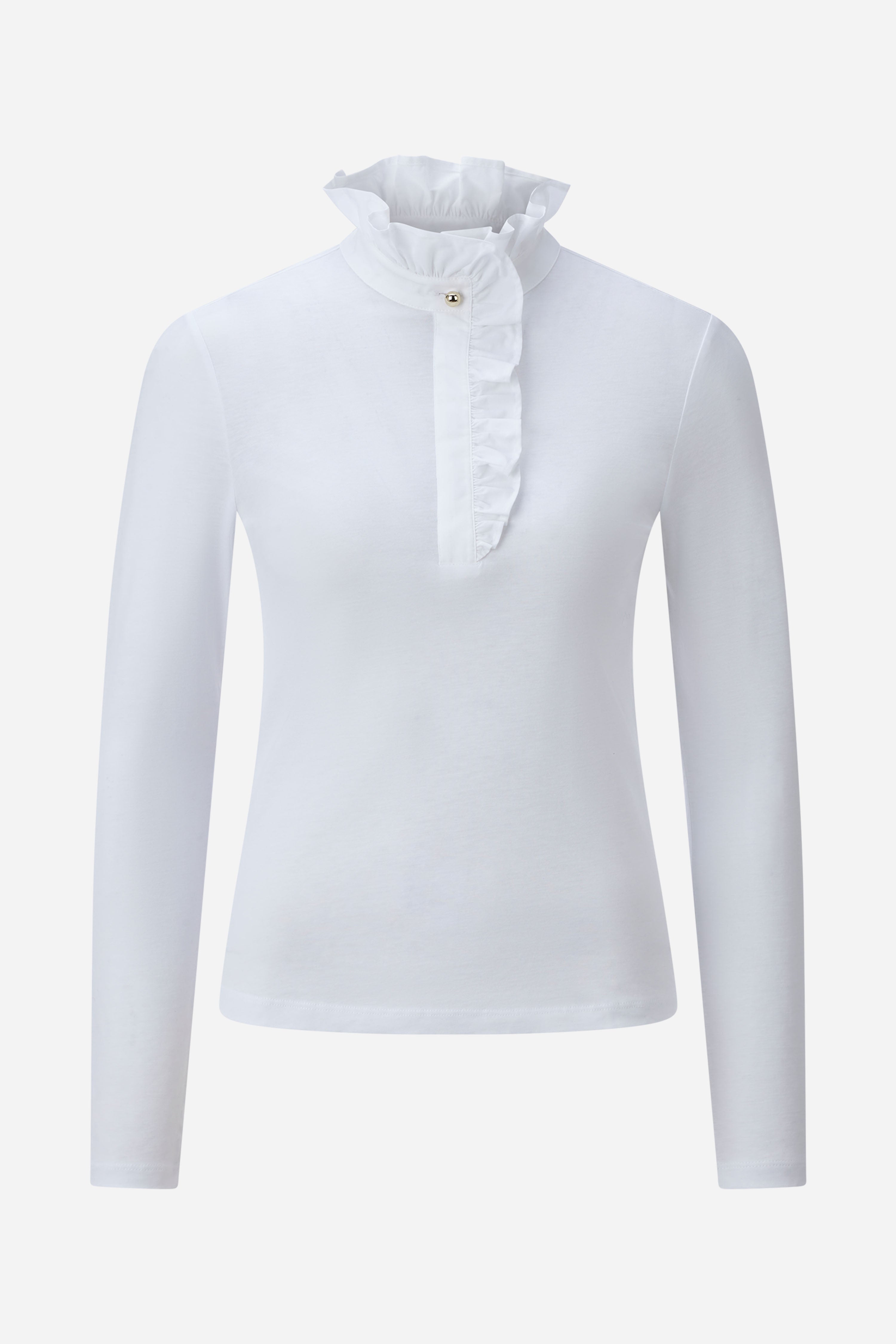 Longsleeve mit Rüschenkragen-Rich & Royal