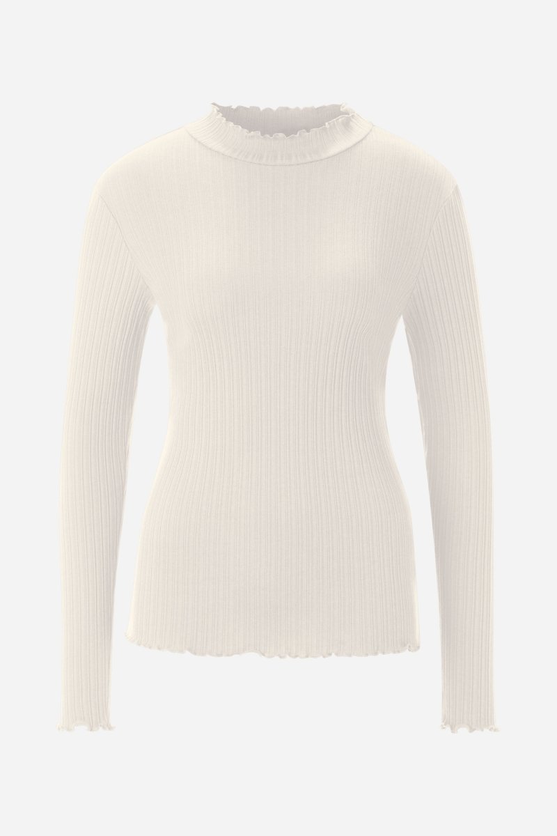 Longsleeve mit Rüschensaum-Rich & Royal