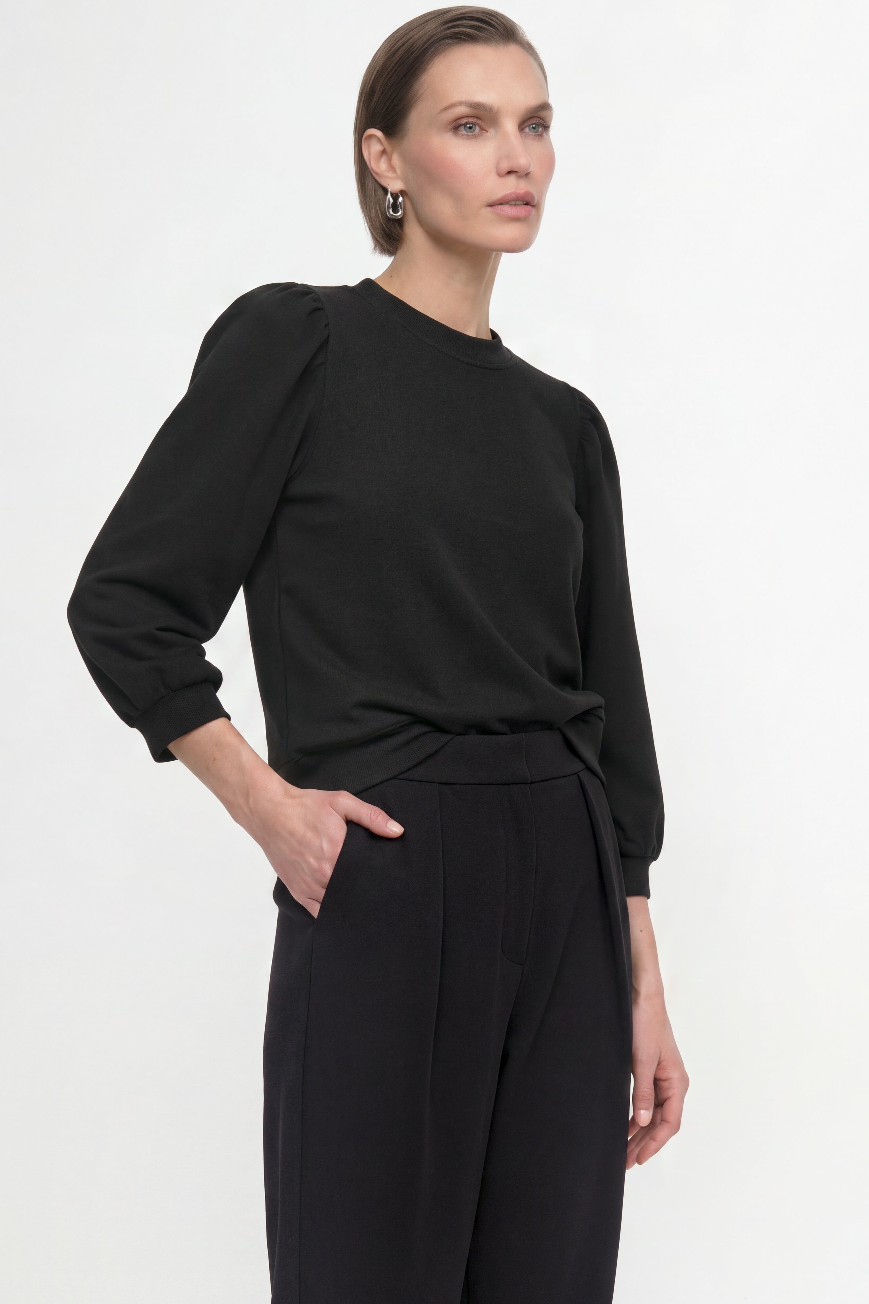 Sweatshirt mit Puffärmeln-Rich & Royal