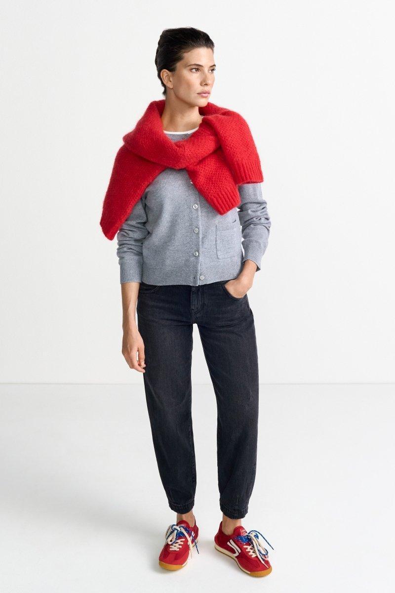 Schwarze Jeans im Slouchy Fit-Rich & Royal