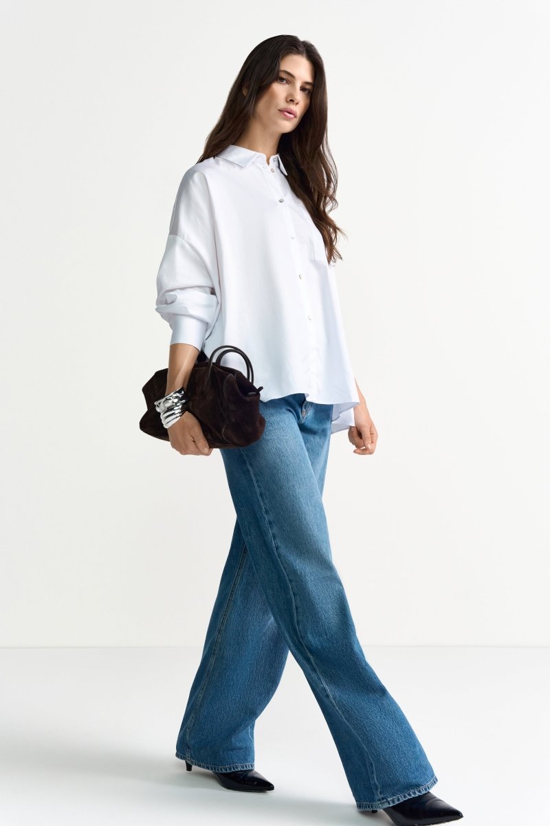 Bluse mit Perlmuttknöpfen-Rich & Royal