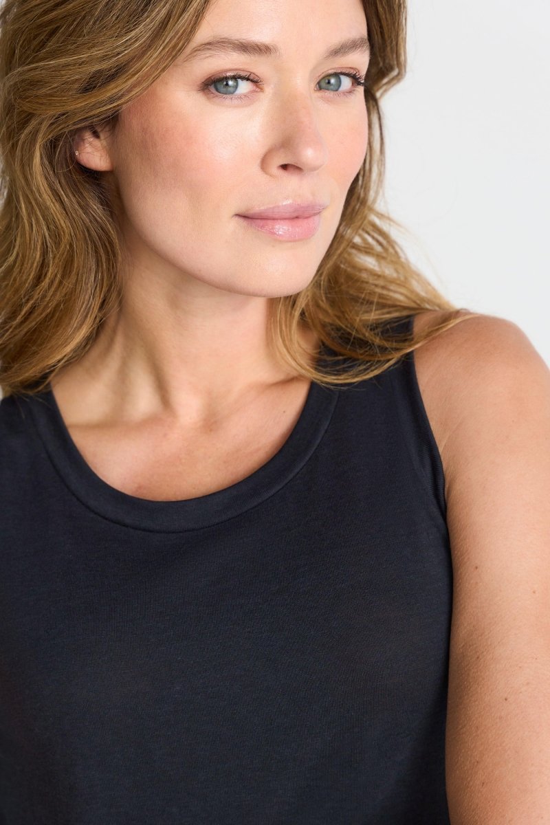 Ripp-Top mit Lyocell-Rich & Royal