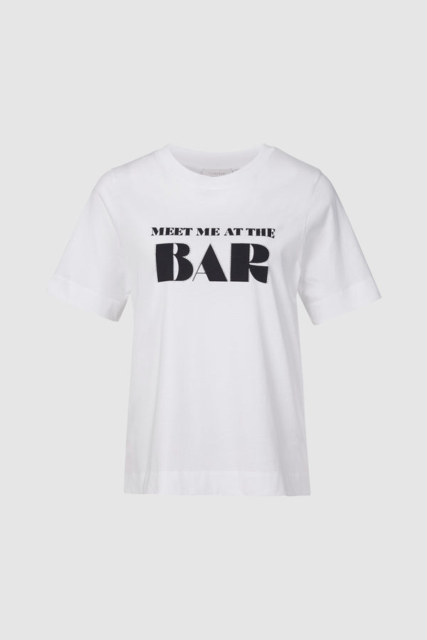 Lässiges T-Shirt mit „Meet me at the Bar“-Print-Rich & Royal