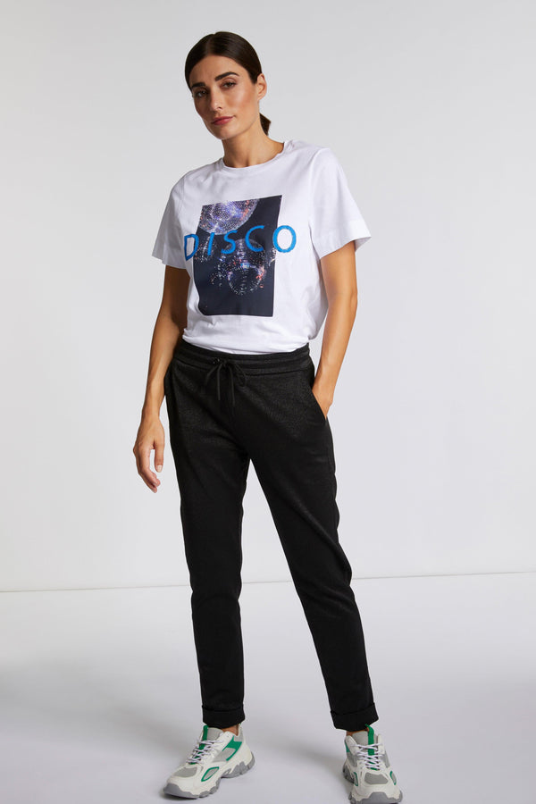 Party-T-Shirt mit "Disco"-Schriftzug – 100% Bio-Baumwolle-Rich & Royal
